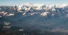 The Annapurna range - from the flight out of Kathmandu