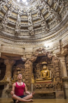 Inside the Jain temple of Jaisalmer