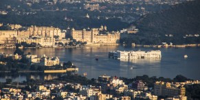 The view of Udaipur from the Monsoon Palace